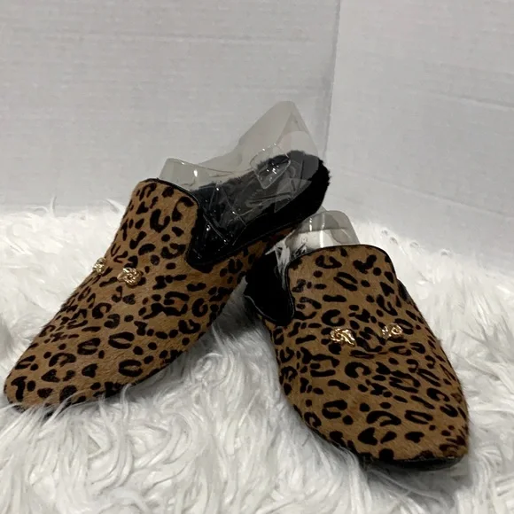 Derek Lam Brown Leopard Print Loafers - Picture 10 of 10